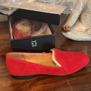 Naturalizer Emeline loafer gorgeous shade red suede